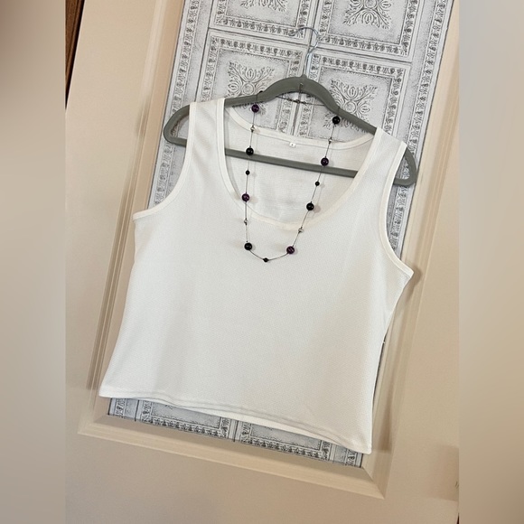 NEW Sz-L Girls Scooped Cropped Casual/Dressy Ribbed Tank Top-Perfect 4 Layering🫶 - Picture 8 of 15